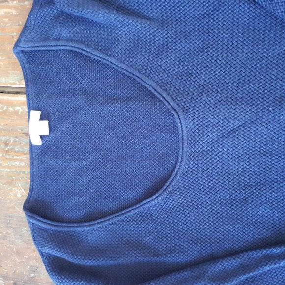 J.Jill linen, cotton and modal 3/4 length sleeve sweater with slits on side. - Picture 2 of 6